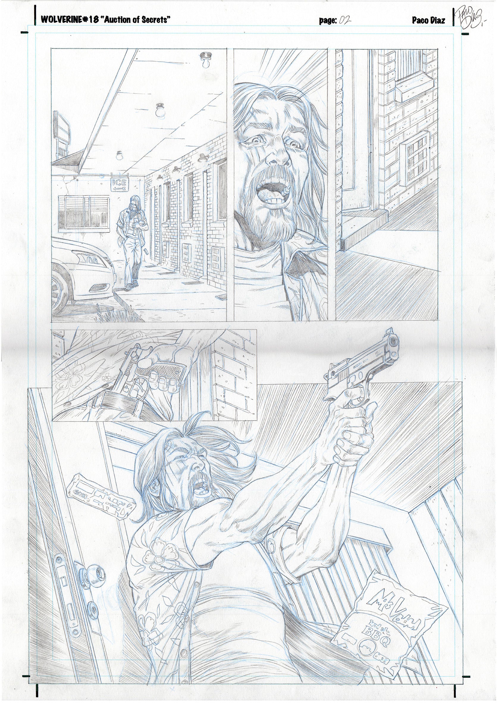 Paco Diaz Original Art Wolverine #18 Page 2