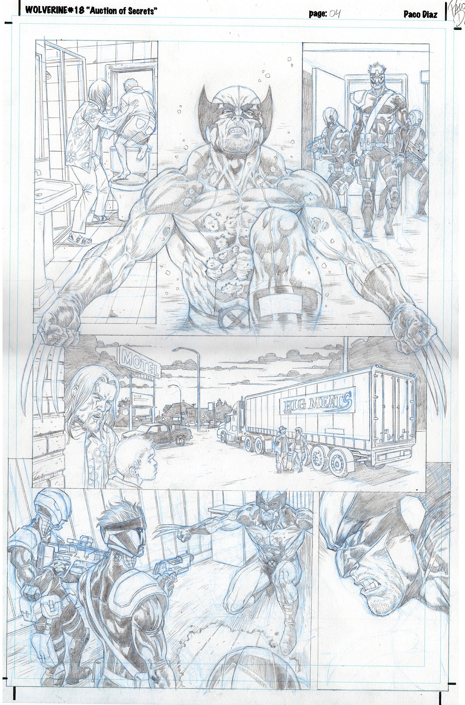 Paco Diaz Original Art Wolverine #18 Page 4