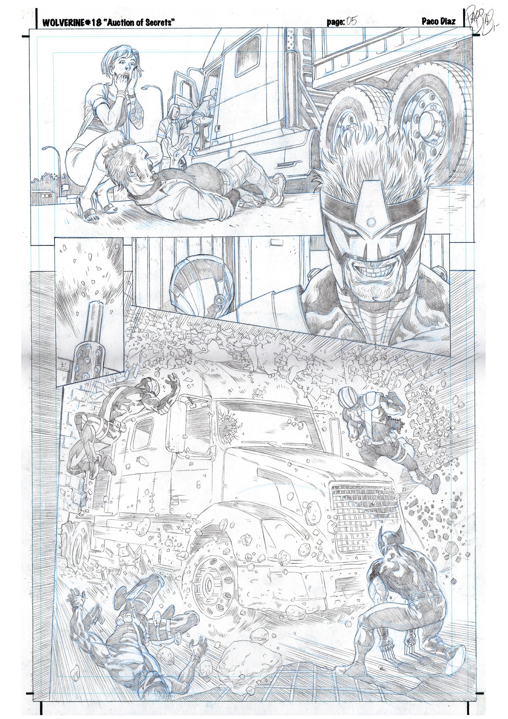 Paco Diaz Original Art Wolverine #18 Page 5