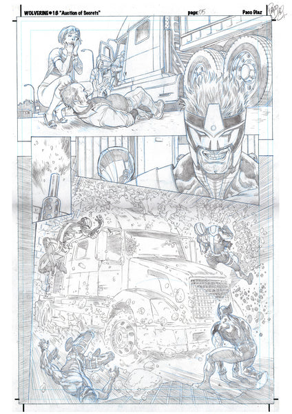 Paco Diaz Original Art Wolverine #18 Page 5