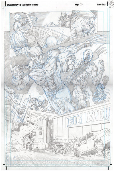 Paco Diaz Original Art Wolverine #18 Page 6