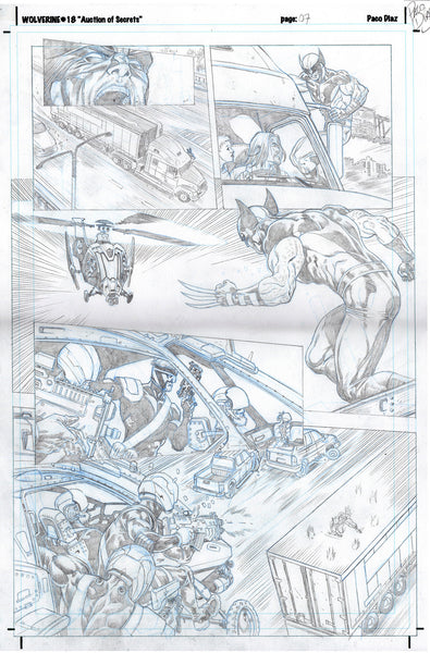 Paco Diaz Original Art Wolverine #18 Page 7