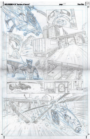 Paco Diaz Original Art Wolverine #18 Page 9