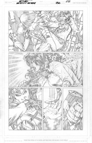 Jesus Merino Original Art Wonder Woman #756 Page 2