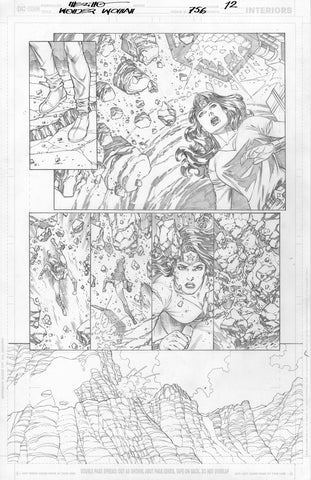 Jesus Merino Original Art Wonder Woman #756 Page 12