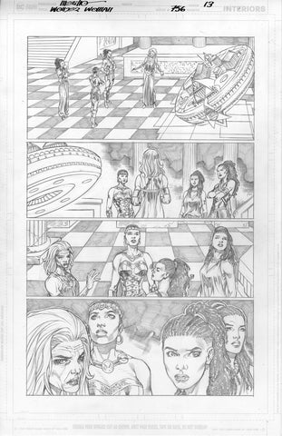 Jesus Merino Original Art Wonder Woman #756 Page 13