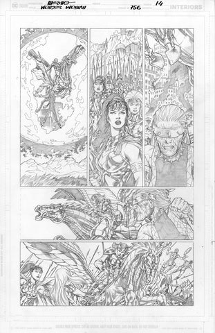 Jesus Merino Original Art Wonder Woman #756 Page 14