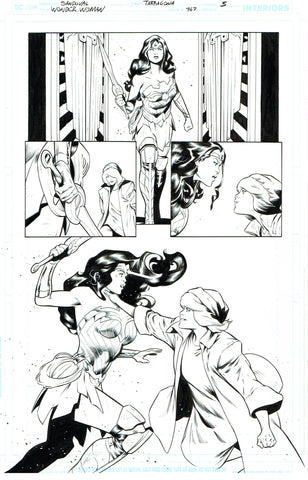 Rafa Sandoval Original Art Wonder Woman #767 Page 5
