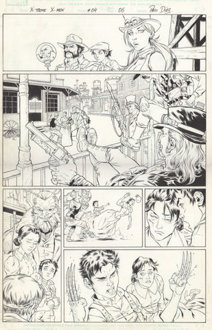 Paco Diaz Original Art X-Treme X-Men #4 P6