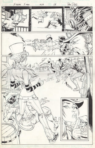 Paco Diaz Original Art X-Treme X-Men #4 P8