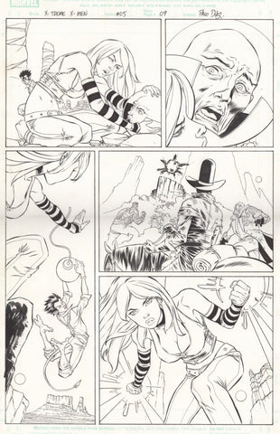 Paco Diaz Original Art X-Treme X-Men #5 P9