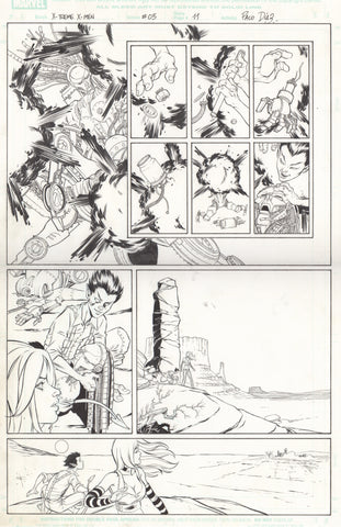Paco Diaz Original Art X-Treme X-Men #5 P11
