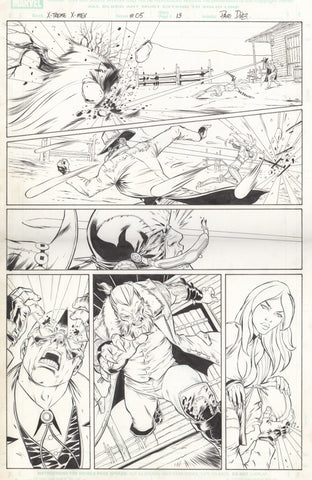 Paco Diaz Original Art X-Treme X-Men #5 P13