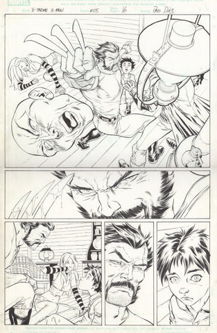 Paco Diaz Original Art X-Treme X-Men #5 P16