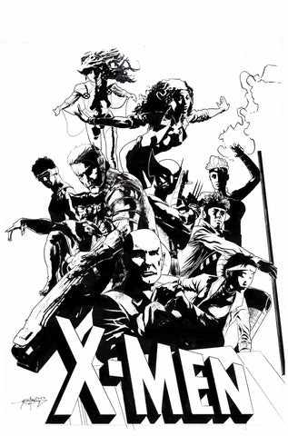 Seth Adams Original Art X-Men Team Illustration (2022 Project Teaser)