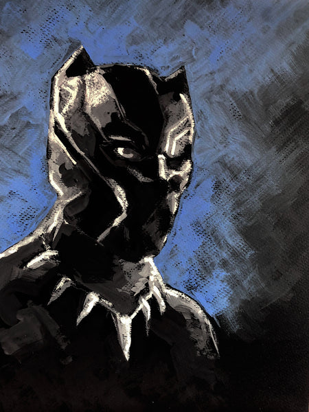 Francesco Segala Original Art Black Panther Illustration