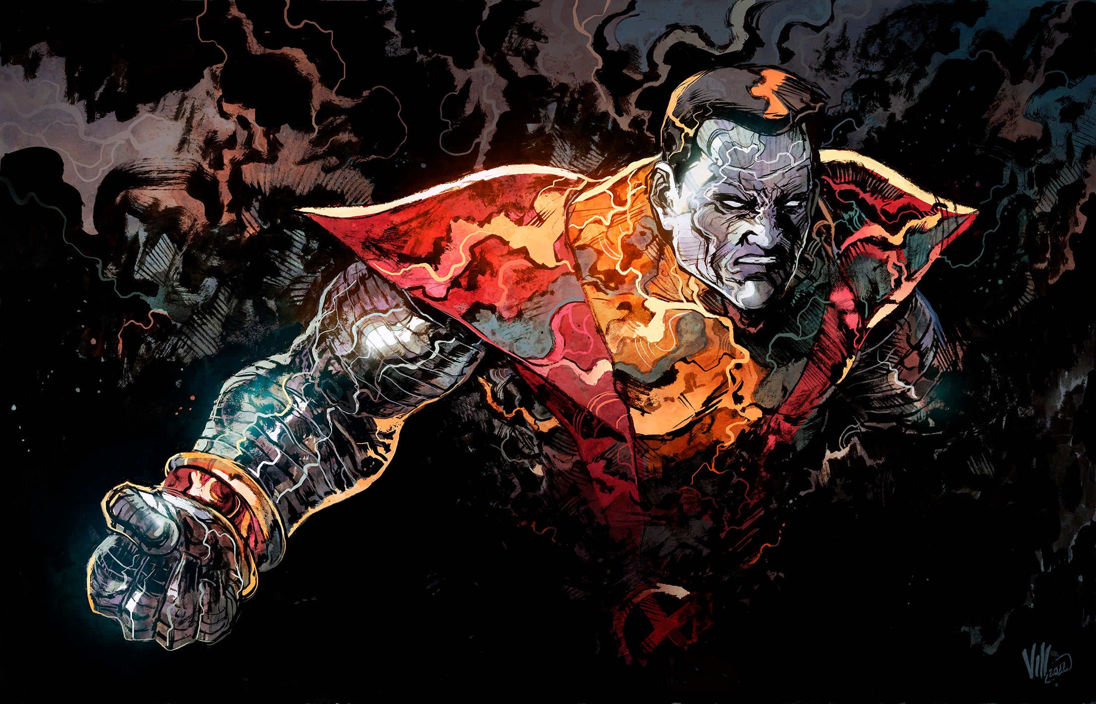 Vincenzo Riccardi Original Colossus Illustration