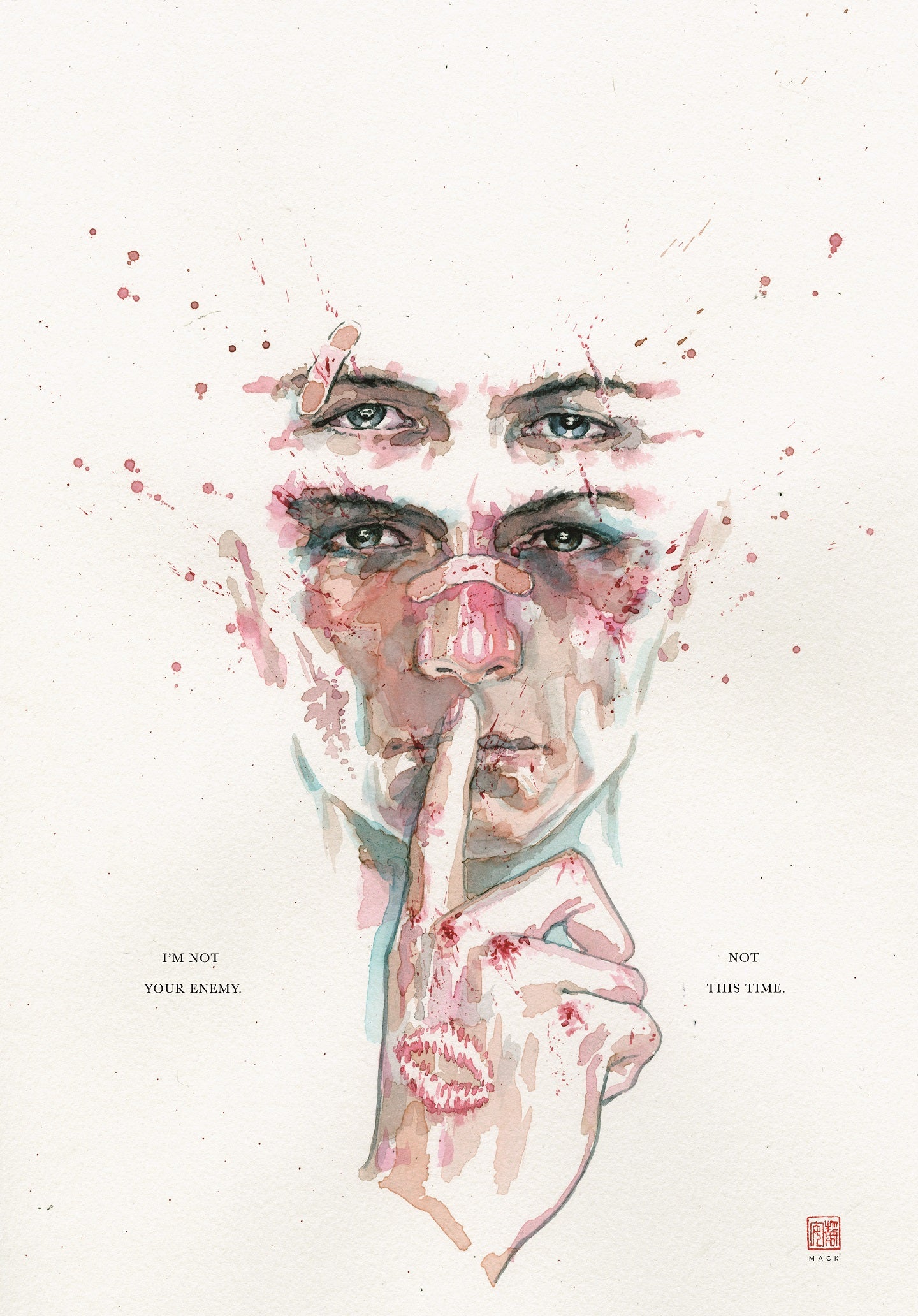David Mack Original Art Fight Club 2 #1 Cover