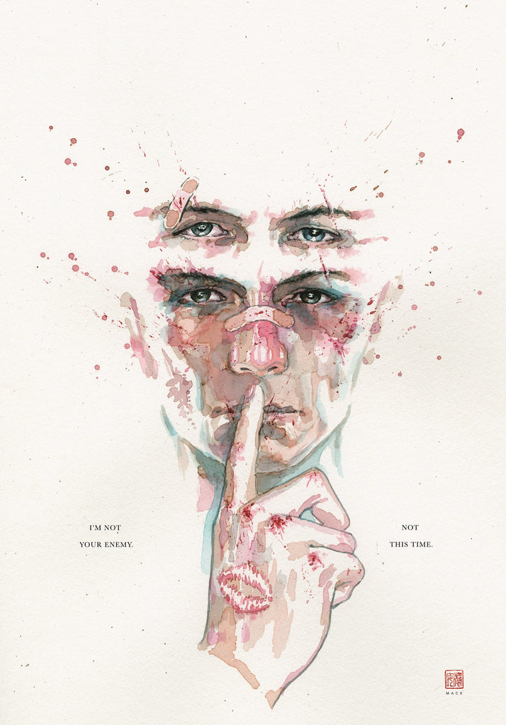 David Mack Original Art Fight Club 2 #1 Cover Comic Art