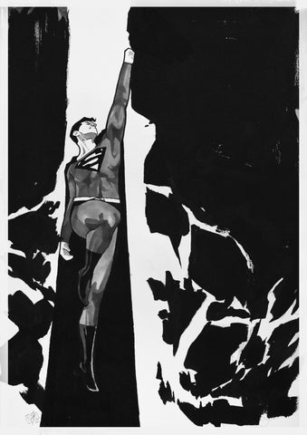 Francesco Tomaselli Original Art Superman Illustration