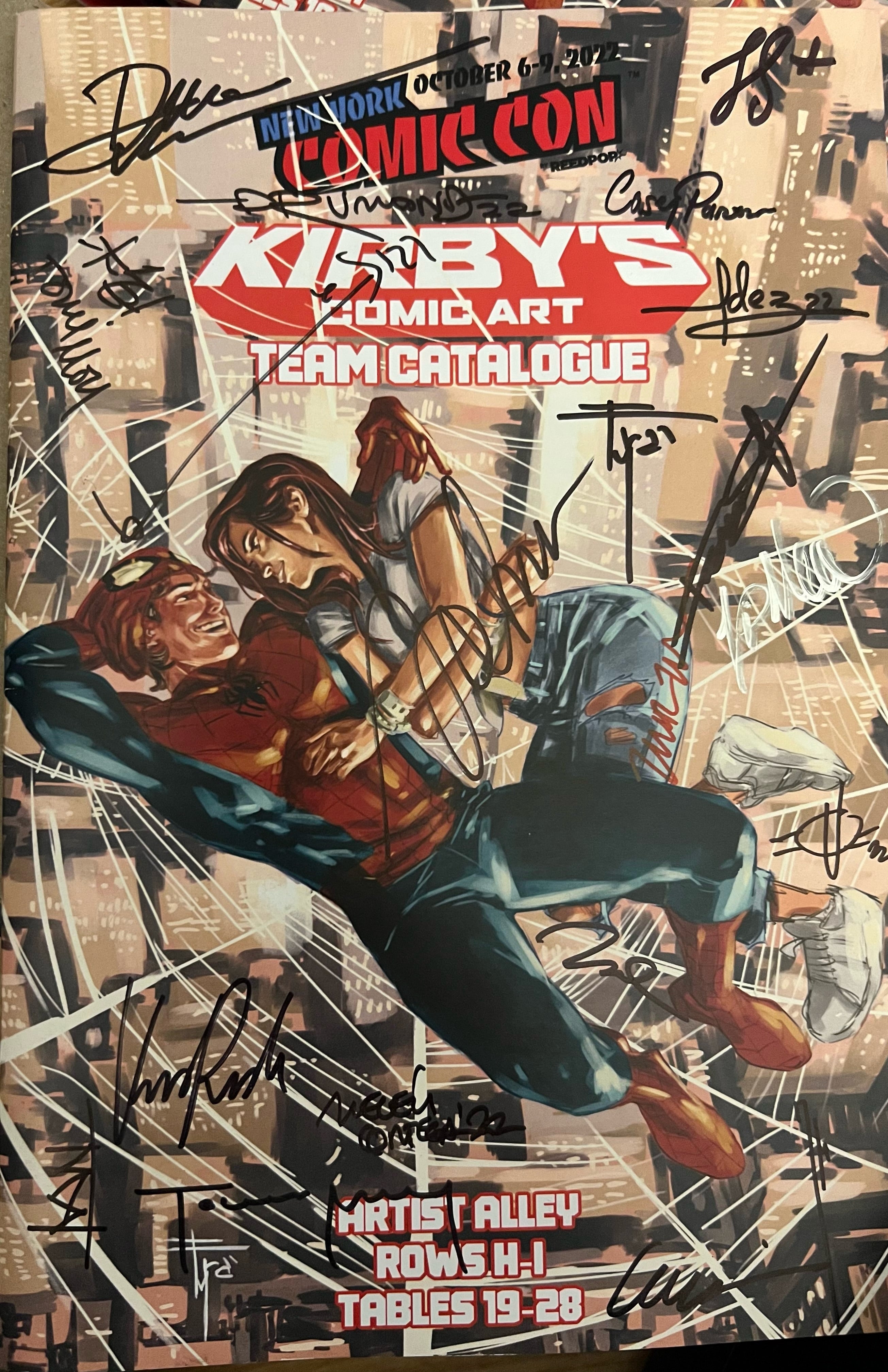 NYCC 2022 KCA Team Catalogue Cover Multi Signed