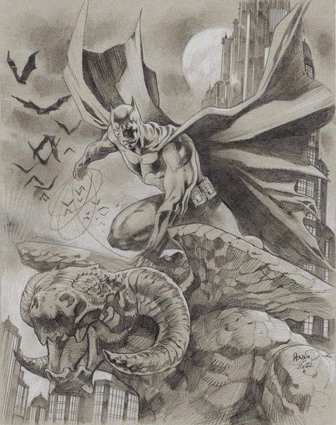 Paul Renaud Original Art Batman Illustration 1