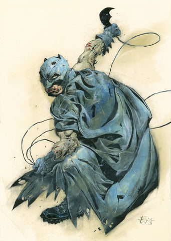 Kent Williams Original Art Batman 2023 Illustration 2
