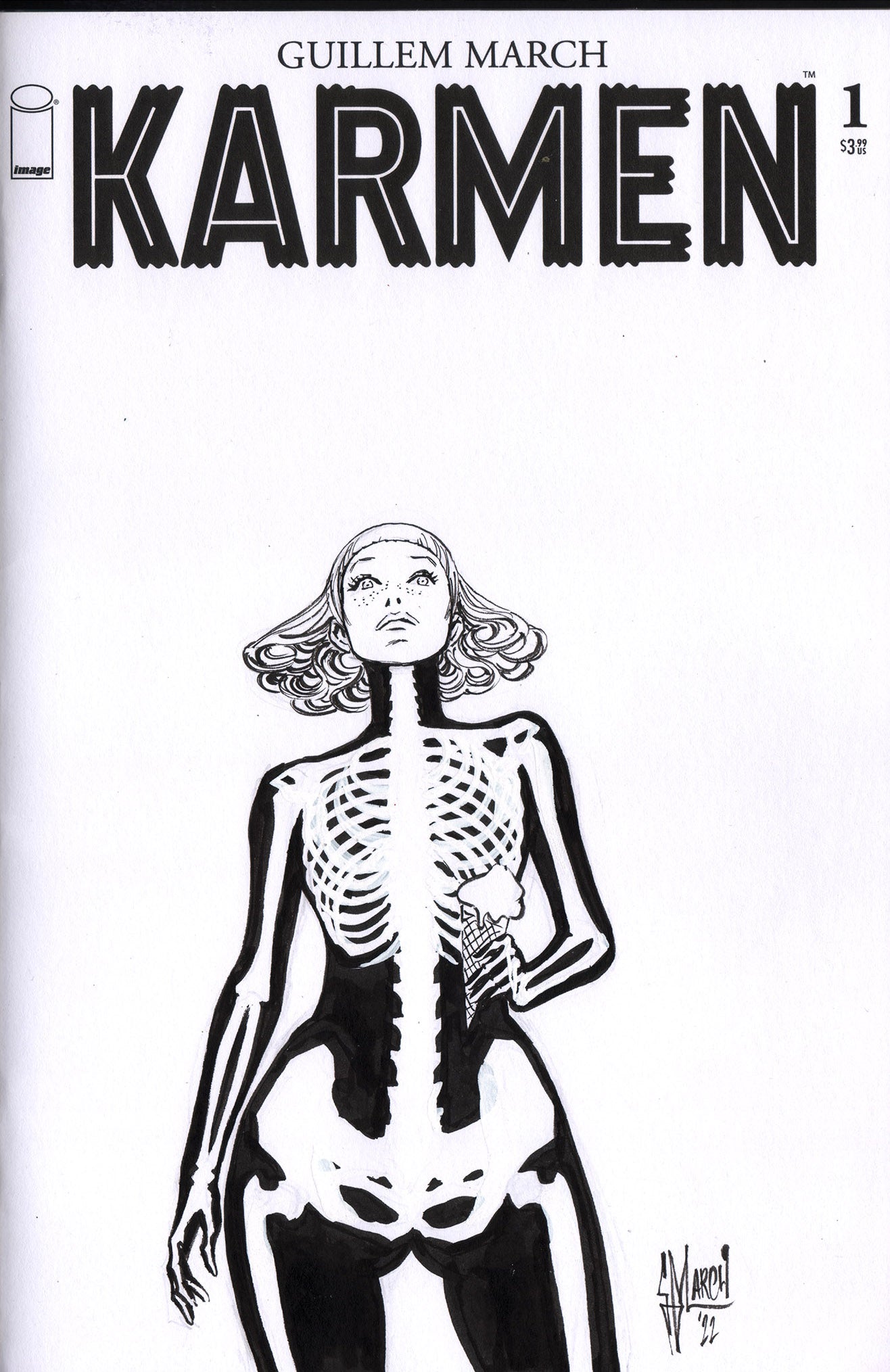 Guillem March Original Art Karmen Zine 5 Published Blank Cover (Zine Included)