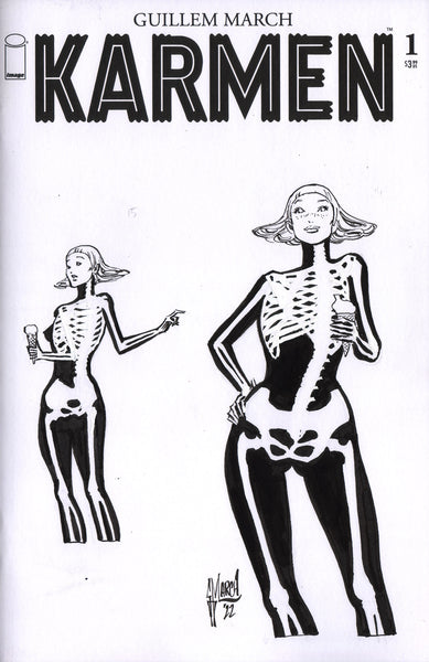 Guillem March Original Art Karmen Zine 13 Published Blank Cover (Zine Included)