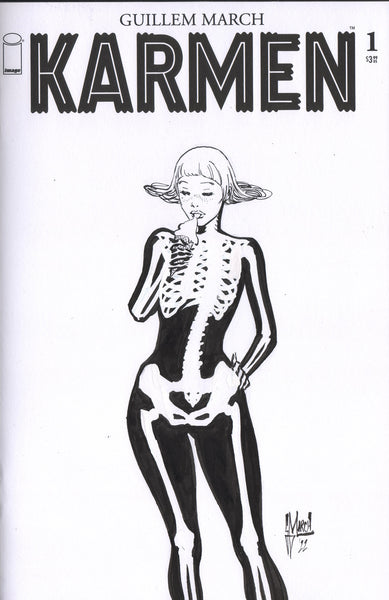 Guillem March Original Art Karmen Zine 2 Published Blank Cover (Zine Included)