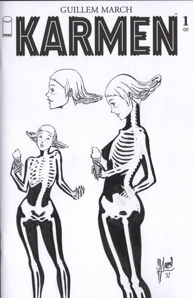 Guillem March Original Art Karmen Zine 11 Published Blank Cover (Zine Included)