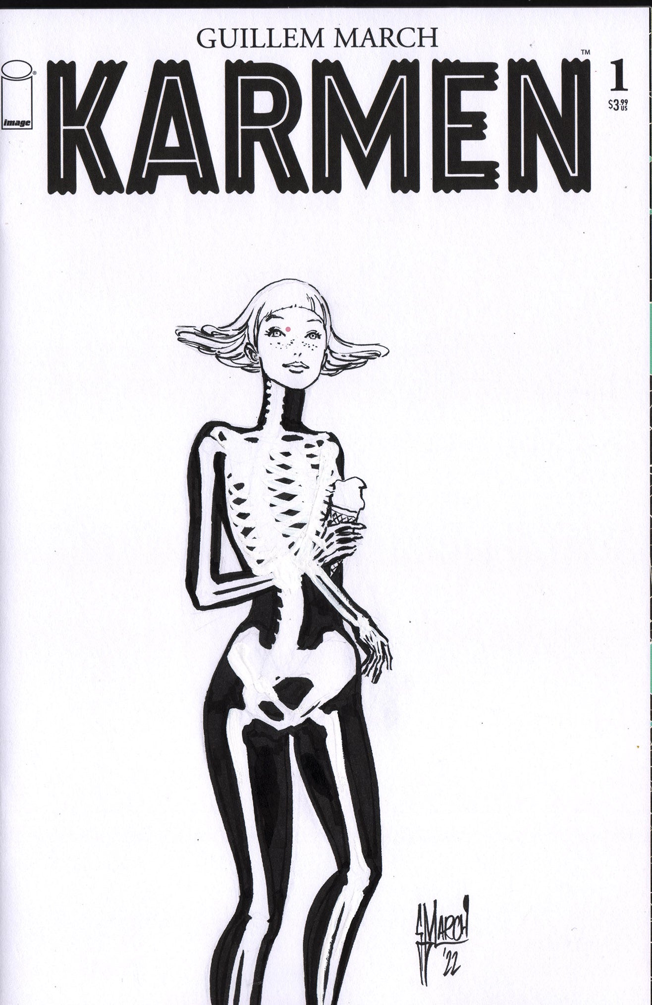 Guillem March Original Art Karmen Zine 4 Blank Cover (Zine Included)