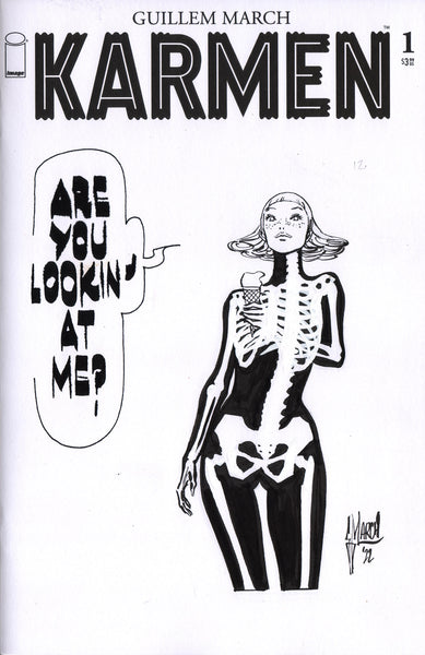 Guillem March Original Art Karmen Zine 10 Published Blank Cover (Zine Included)