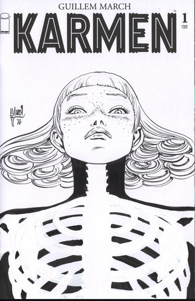 Guillem March Original Art Karmen Zine 7 Blank Cover (Zine Included)