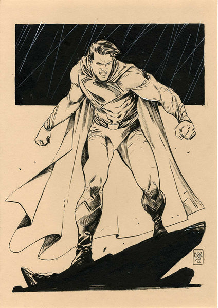 Luca Maresca Original Art Superman Illustration