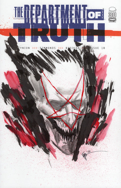 Chris Shehan Original Art Department of Truth Blank Cover 3