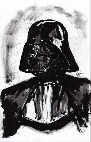 Chris Shehan Original Art Darth Vader Illustration