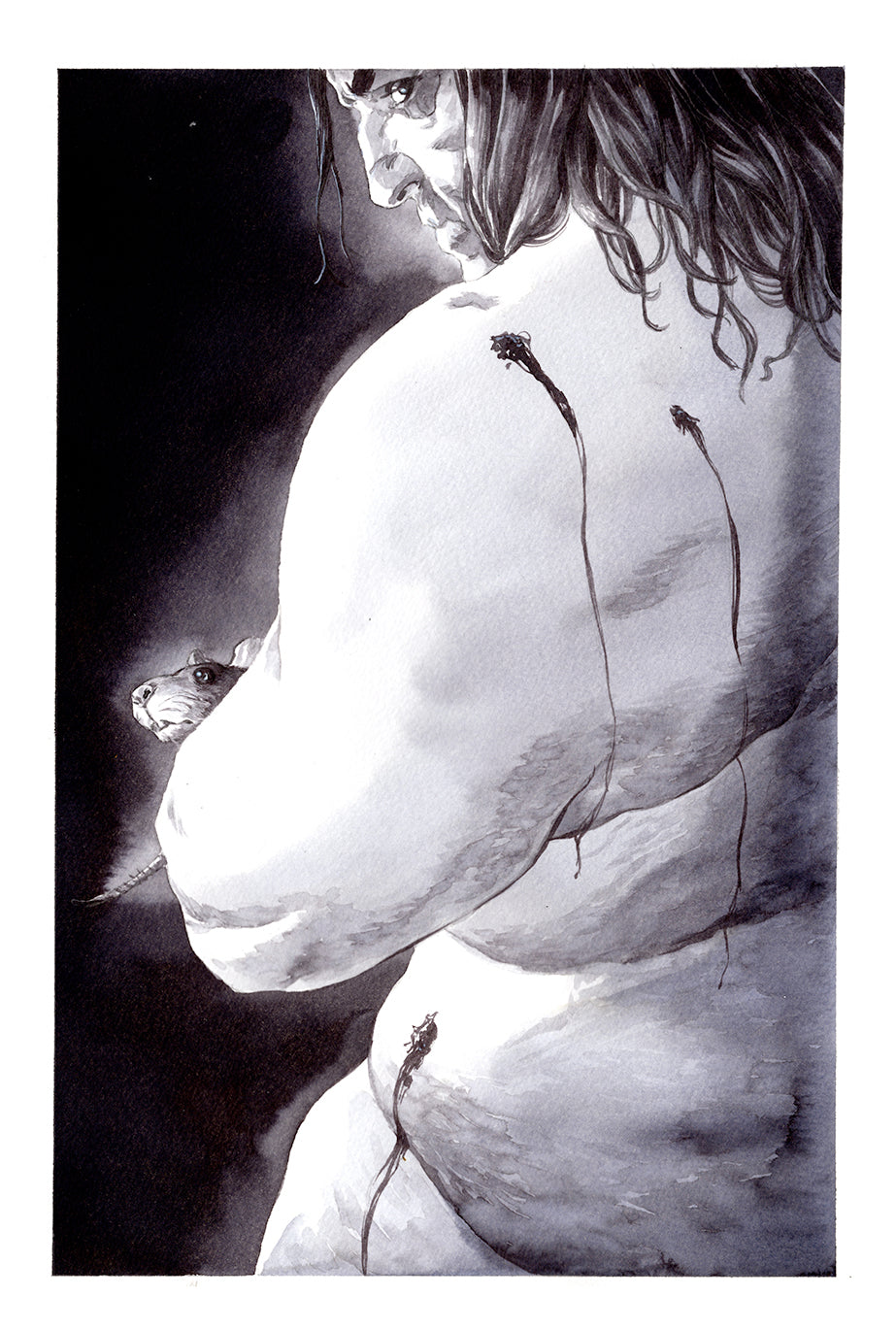 Guillaume Martinez Original Art Despair Sandman Month Illustration