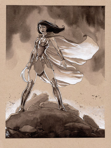 Guillaume Martinez Original Art Wonder Woman Illustration